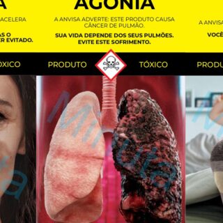 Anvisa apresenta novas imagens contra fumo em embalagens de cigarros