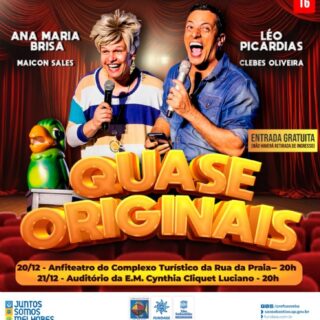 Show de humor ‘Quase Originais’ chega a São Sebastião para duas apresentações