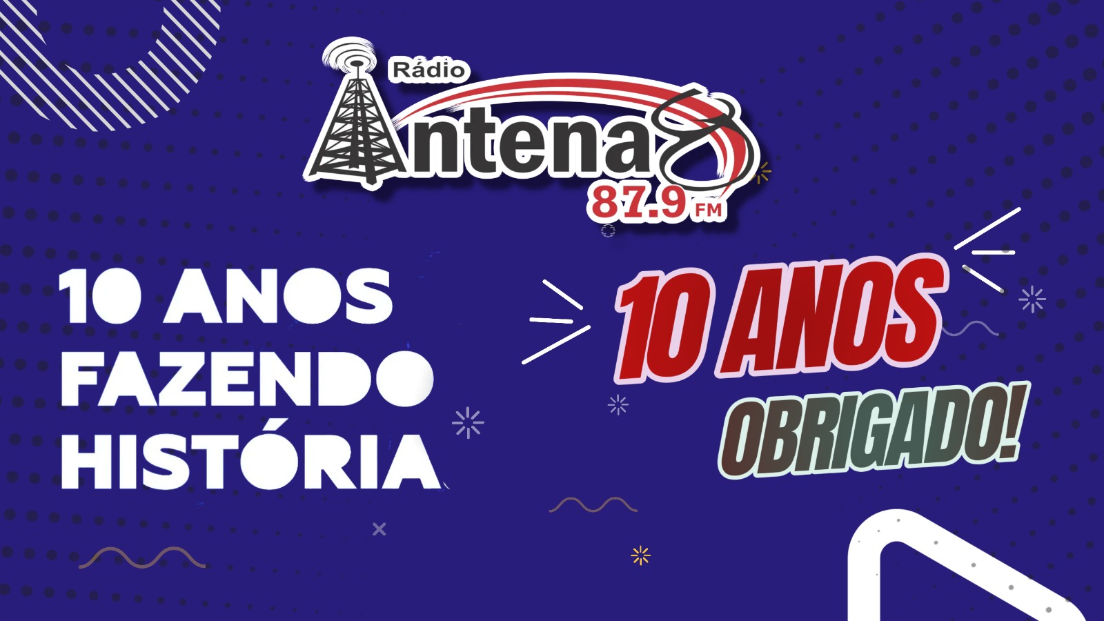 Slide do site Antena 8 FM