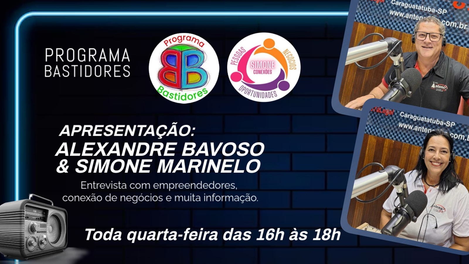 Slide do site Antena 8 FM