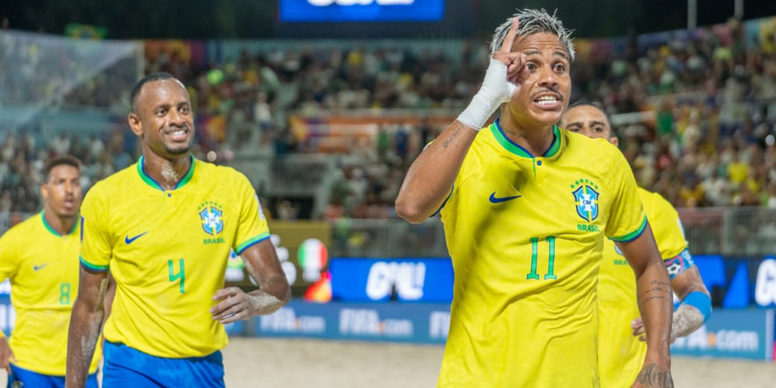 De forma dramática, Brasil vence Itália no Mundial de futebol